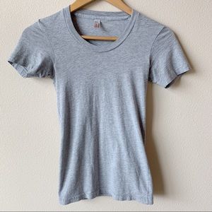 american apparel grey crew neck tshirt